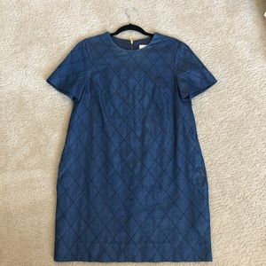 Denim shift dress
